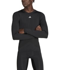 Koszulka męska Adidas Techfit Aeroready Long czarna HP0626