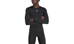 Koszulka męska Adidas Techfit Aeroready Long czarna HP0626