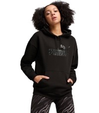 Bluza damska Puma Ess+ Animal Hoodie Fl Black 681492 01