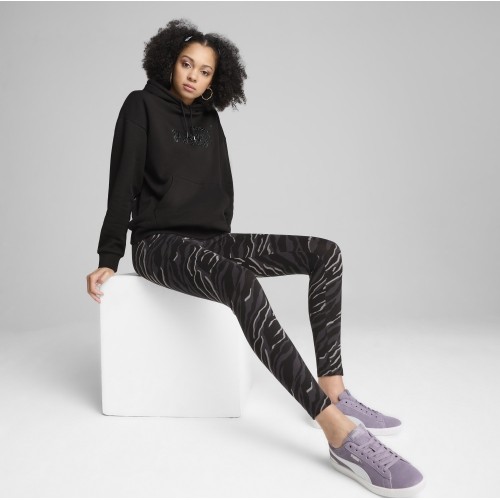 Bluza damska Puma Ess+ Animal Hoodie Fl Black 681492 01