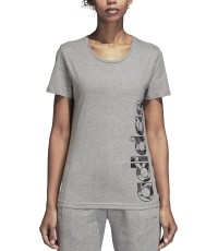 Bluzka Adidas AOP Linear Tee Grey Heather DJ1600