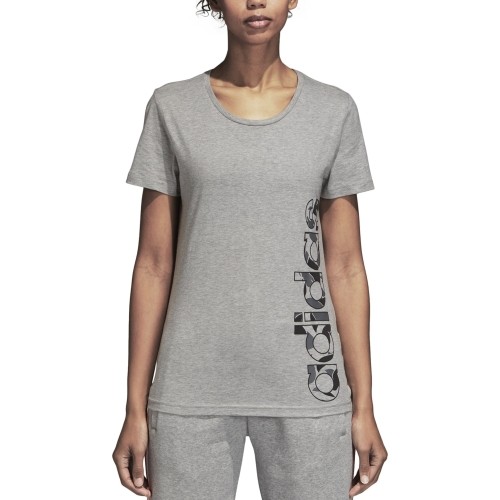Bluzka Adidas AOP Linear Tee Grey Heather DJ1600