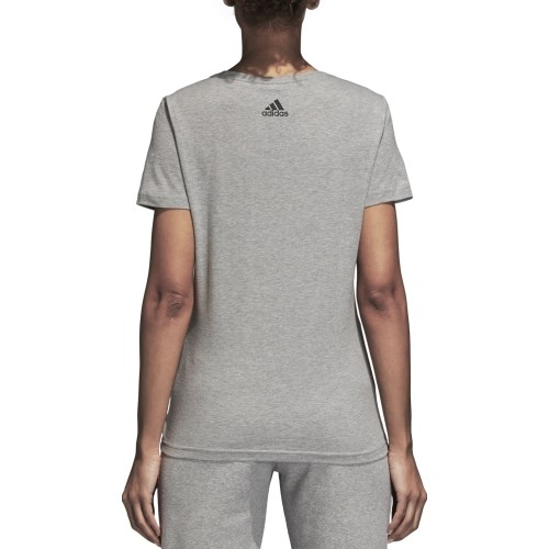 Bluzka Adidas AOP Linear Tee Grey Heather DJ1600