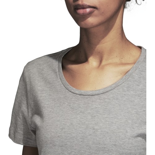Bluzka Adidas AOP Linear Tee Grey Heather DJ1600