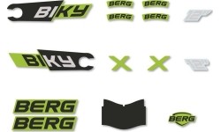 Rowery - zestaw naklejek City Green