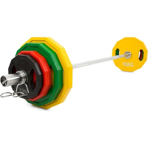 Zestaw talerzy olimpijskich gumowanych Newton Fitness OP-80