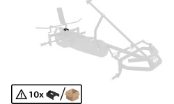 XL Frame - U-bracket plastikowy do ramy krzesła (10x)