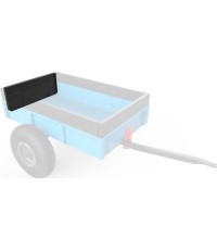 Duża przyczepa - tylna klapa czarna, wysoka