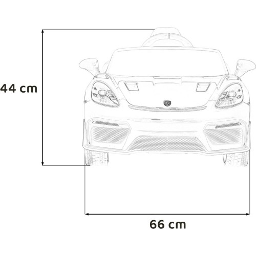 Pojazd elektryczny dla dzieci Porsche Spyder RS 718 czarny MP4