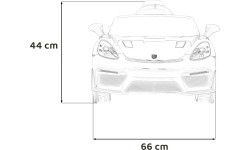 Pojazd elektryczny dla dzieci Porsche Spyder RS 718 czarny MP4