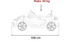 Pojazd elektryczny dla dzieci Porsche Spyder RS 718 czarny MP4