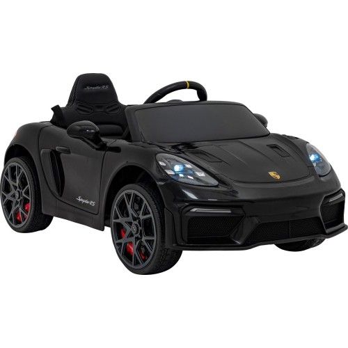 Pojazd elektryczny dla dzieci Porsche Spyder RS 718 czarny MP4
