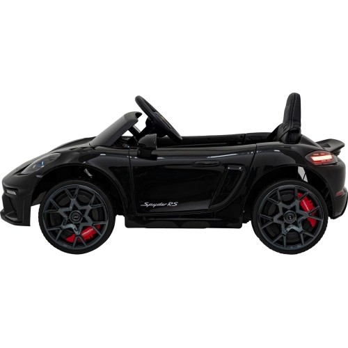Pojazd elektryczny dla dzieci Porsche Spyder RS 718 czarny MP4