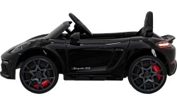 Pojazd elektryczny dla dzieci Porsche Spyder RS 718 czarny MP4