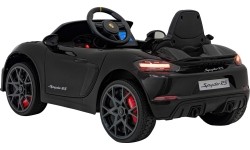 Pojazd elektryczny dla dzieci Porsche Spyder RS 718 czarny MP4