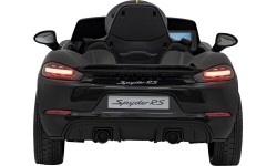 Pojazd elektryczny dla dzieci Porsche Spyder RS 718 czarny MP4