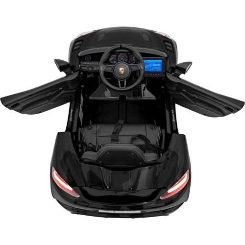 Pojazd elektryczny dla dzieci Porsche Spyder RS 718 czarny MP4