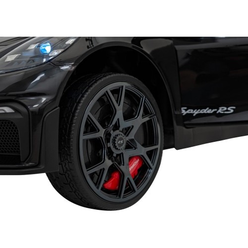 Pojazd elektryczny dla dzieci Porsche Spyder RS 718 czarny MP4