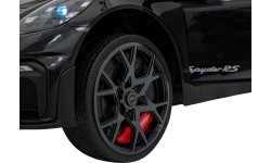 Pojazd elektryczny dla dzieci Porsche Spyder RS 718 czarny MP4