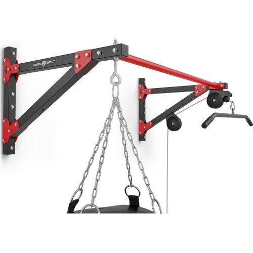 Drążek wielofunkcyjny z wyciągiem i mocowaniem na worek bokserski 3w1 MH-D204 - Marbo Sport