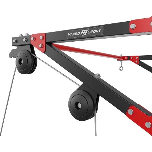 Drążek wielofunkcyjny z wyciągiem i mocowaniem na worek bokserski 3w1 MH-D204 - Marbo Sport