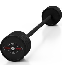 Sztanga gumowana prosta 35 kg czarny mat - Marbo Sport