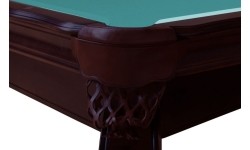 Stół bilardowy, Pool, Salem, 8 stóp, orzech, obrus klubowy żółto-zielony