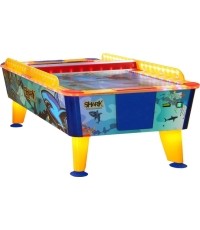 Airhockey, Shark Outdoor, 199x107 cm, w zestawie walidator monet