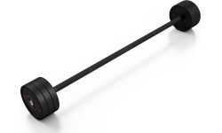 Sztanga gumowana prosta 30 kg czarny mat - Marbo Sport