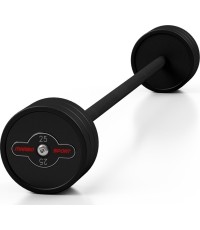 Gryf prosty gumowany 25 kg, czarny mat – Marbo Sport