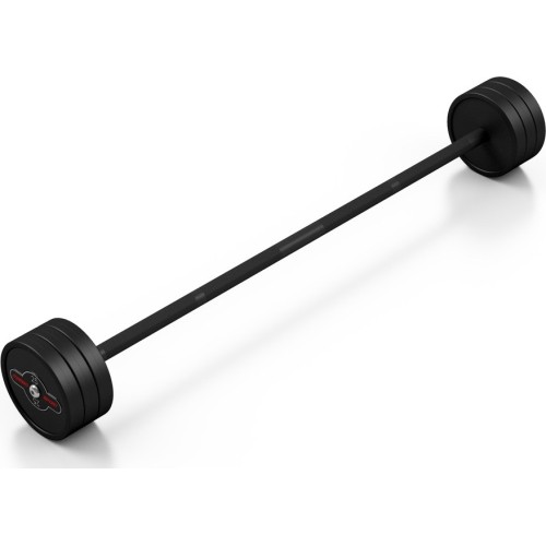 Gryf prosty gumowany 25 kg, czarny mat – Marbo Sport