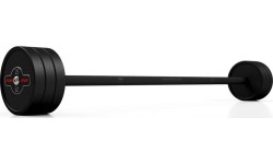 Gryf prosty gumowany 25 kg, czarny mat – Marbo Sport