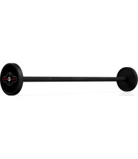 Sztanga gumowana prosta 10 kg czarny mat - Marbo Sport