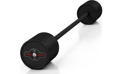 Sztanga gumowana prosta 55kg czarny mat - Marbo Sport