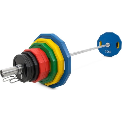 Zestaw talerzy olimpijskich Newton Fitness OP-140 z powłoką gumową