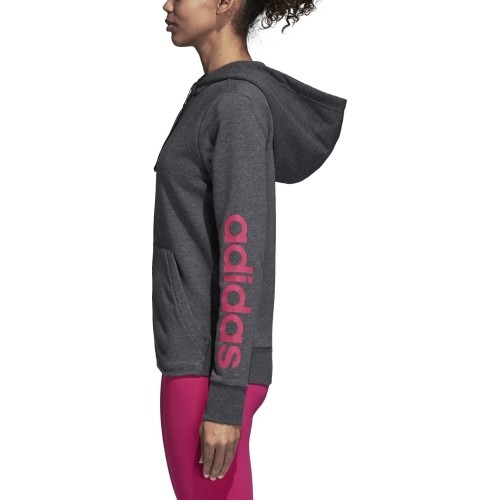 Adidas Džemperis Ess Lin Fz Hoodie Grey