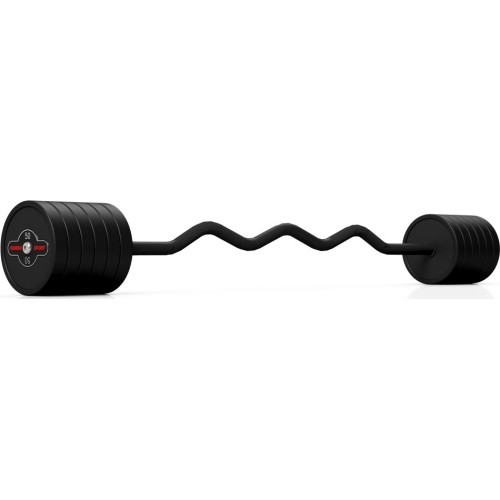Gumowany gryf łamany 50 kg czarny mat - Marbo Sport