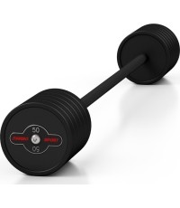 Sztanga gumowana prosta 50 kg czarny mat - Marbo Sport