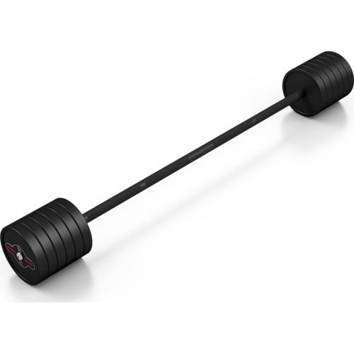 Gumowany gryf prosty 50 kg, czarny mat - Marbo Sport