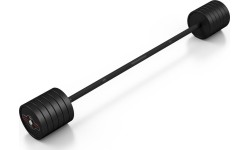 Gumowany gryf prosty 50 kg, czarny mat - Marbo Sport