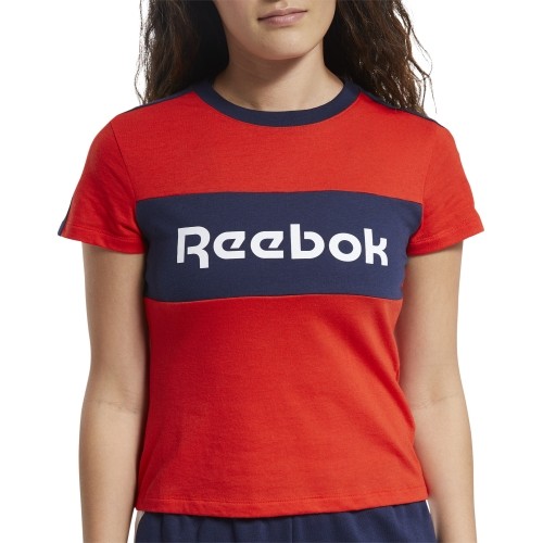 Reebok Palaidinė MoterimsTe Linear Logo Deta Red