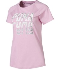 Puma Palaidinė Font Graphic Tee Pale Pink