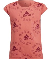 Koszulka dziewczęca Adidas G Logo T Ess Pink HF1831