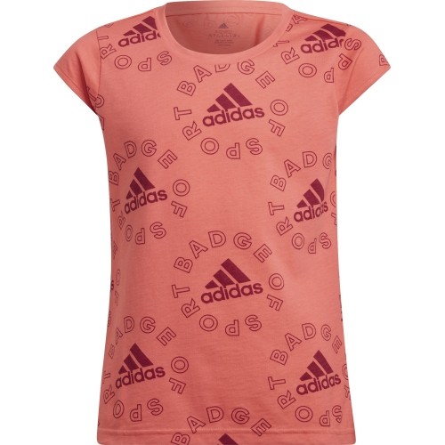 Koszulka dziewczęca Adidas G Logo T Ess Pink HF1831