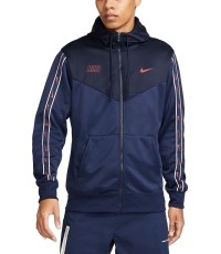 Nike Džemperis Vyrams M Nsw Repeat Sw Pk Fz Hoody Navy DX2025 410