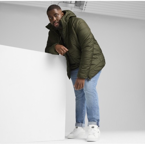 Puma Striukė Vyrams Ess Hooded Padded Jacket Green 848938 70