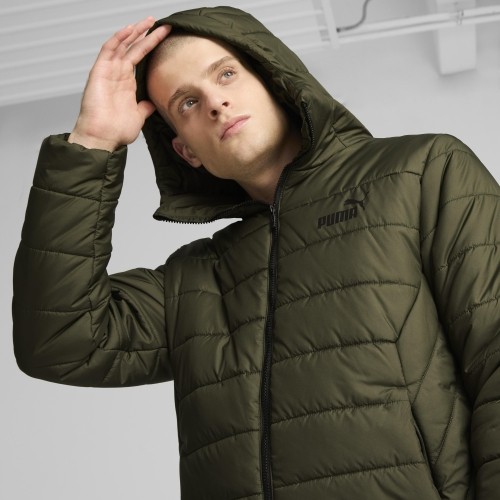 Puma Striukė Vyrams Ess Hooded Padded Jacket Green 848938 70