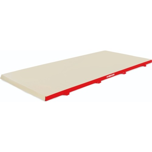 Dodatkowa mata do lądowania na równoważnię, poręcze asymetryczne, kółka i drążki – 400 x 200 x 10 cm