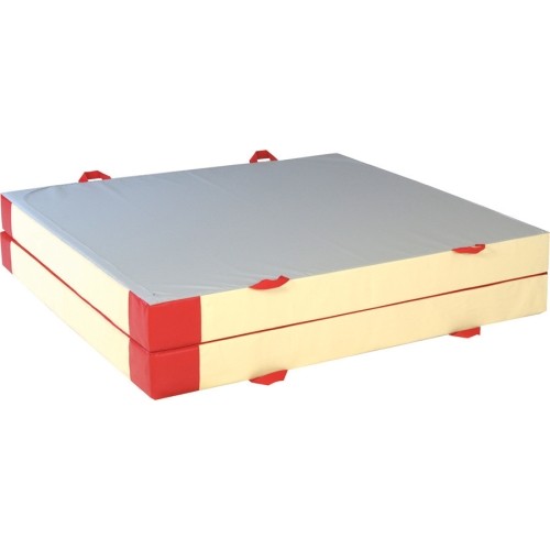 Mata składana z pokryciem PVC, 400 x 200 x 20 cm