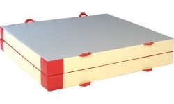 Mata składana z pokryciem PVC, 400 x 200 x 20 cm